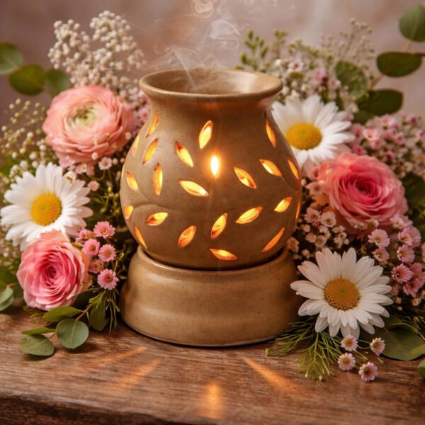 Small Ceramic Matki Oil Burner